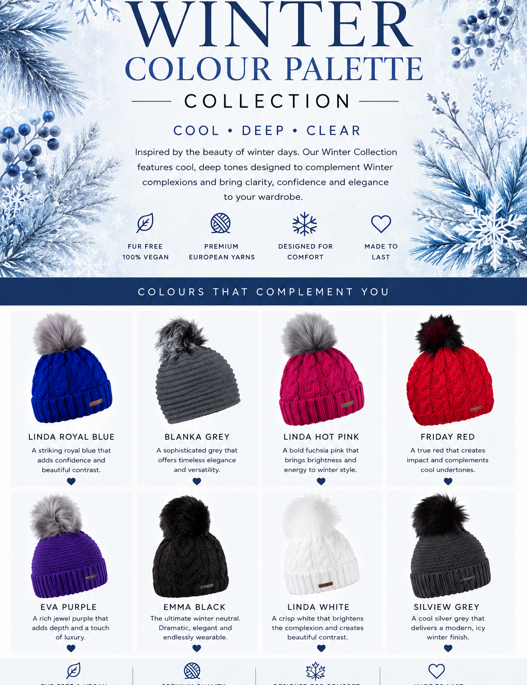 Winter Colour Palette Explained: How to Find the Colours That Make You Shine!