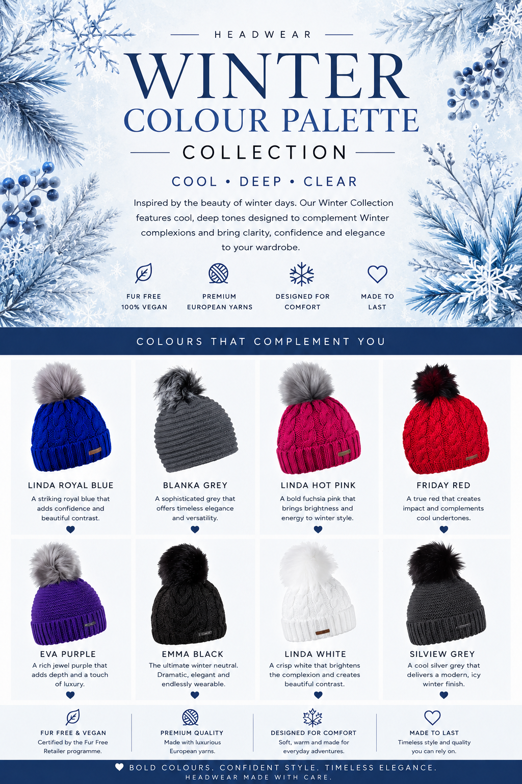 Winter Colour Palette Explained: How to Find the Colours That Make You Shine!
