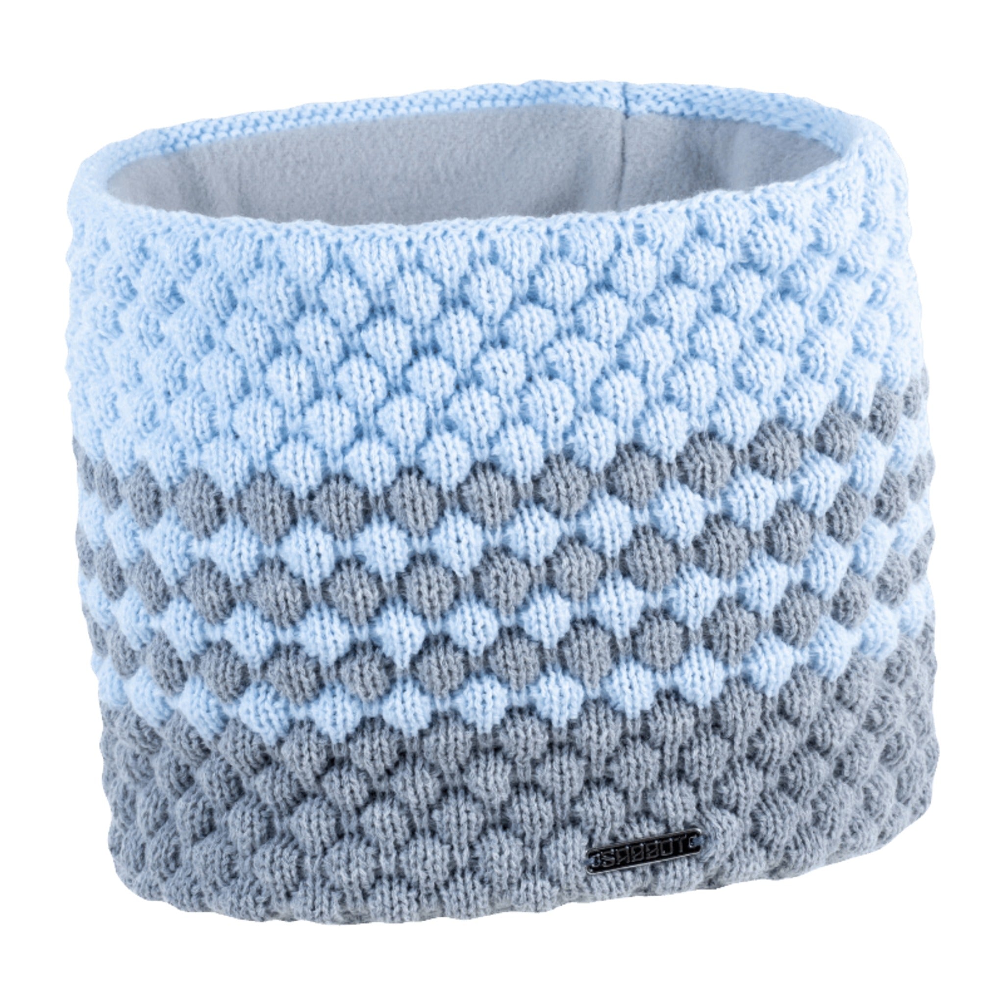 Chloe women's ombre knit snood, fleece lined, by Sabbot