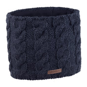 Linda cable knit snood, fleece lined, by Sabbot
