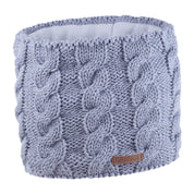 Linda cable knit snood, fleece lined, by Sabbot
