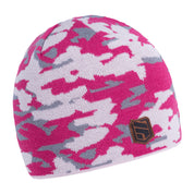 Calli camo knit beanie, fleece lined, by Sabbot