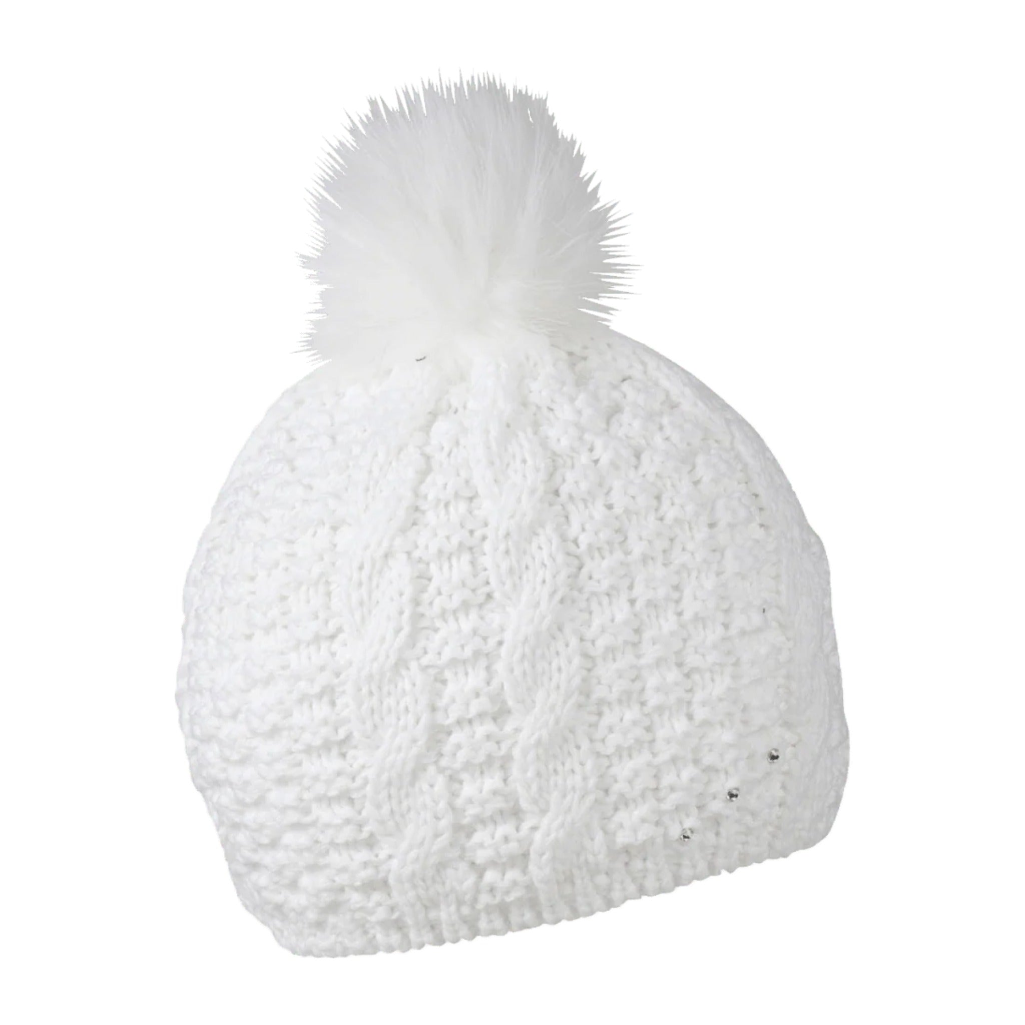 Frida bobble hat in White, by Sabbot