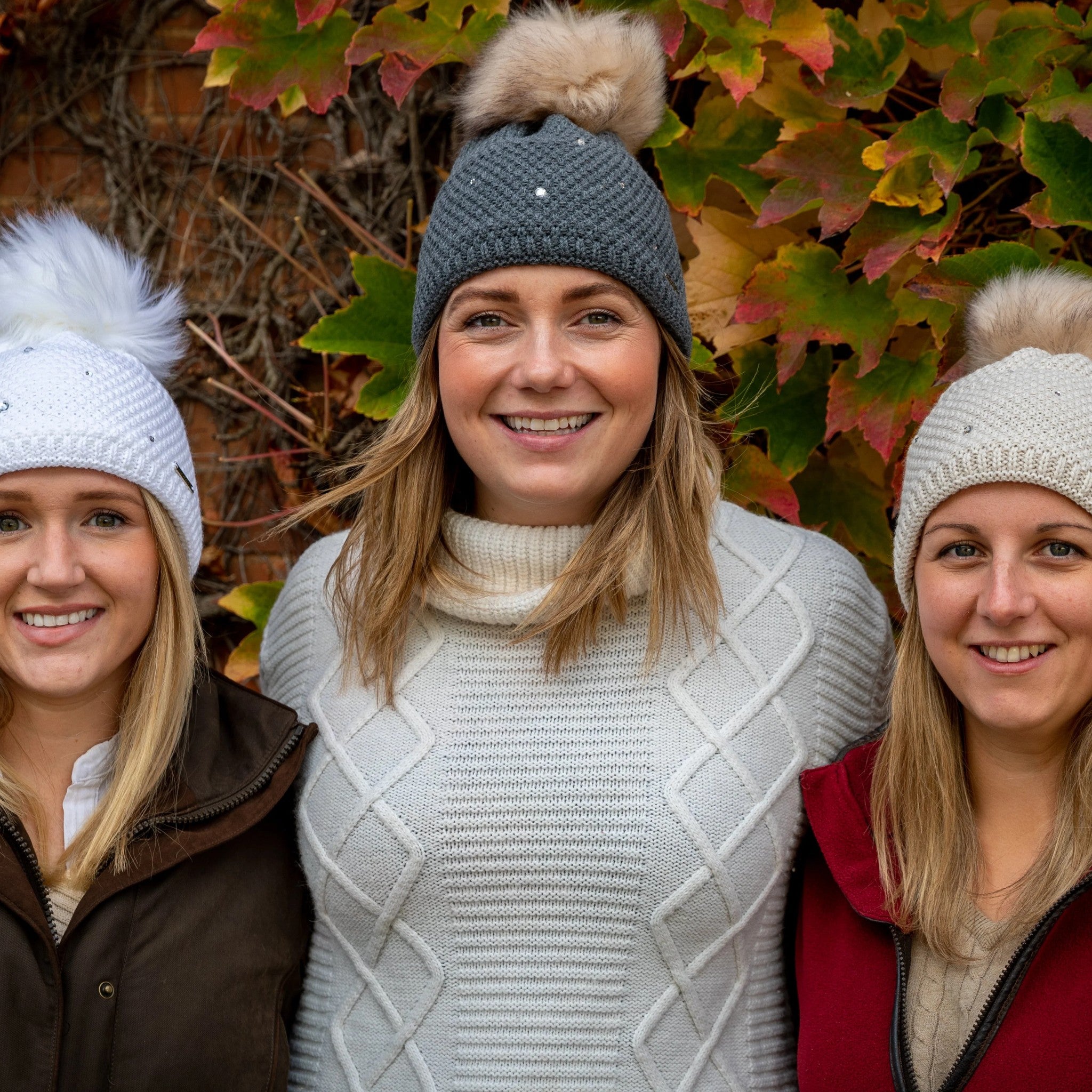 SABBOT gift card – women wearing SABBOT bobble hats