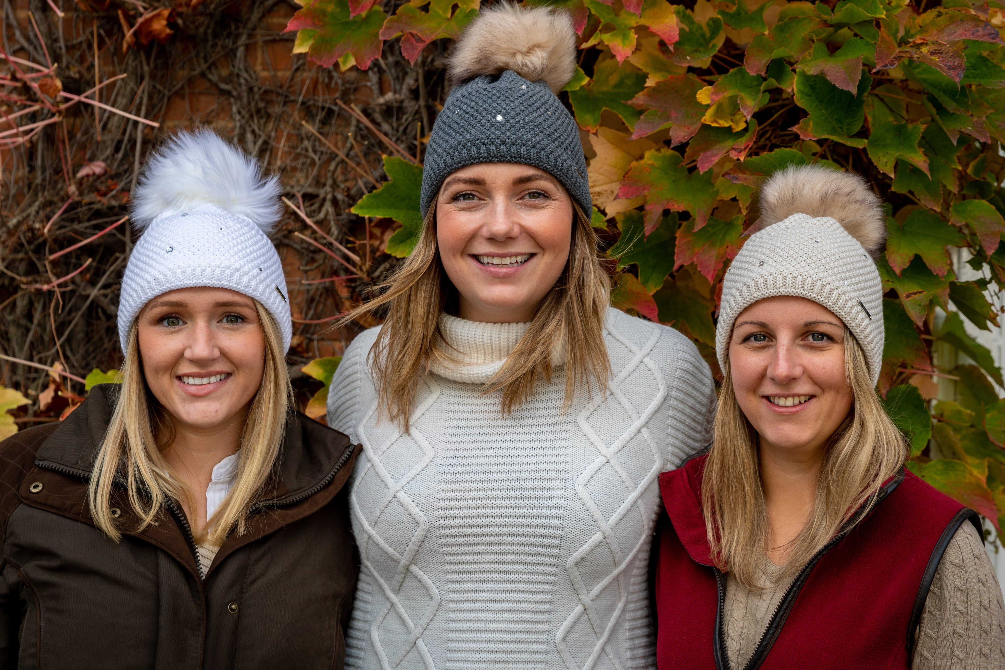 SABBOT gift card – women wearing SABBOT bobble hats