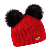Frankie children's double faux fur pom pom bobble hat, by Sabbot