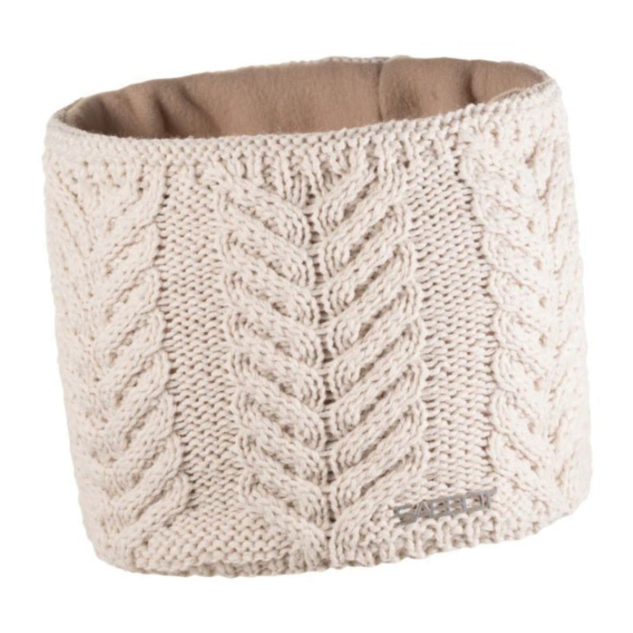 Emma women's cable knit snood, fleece lined, by Sabbot