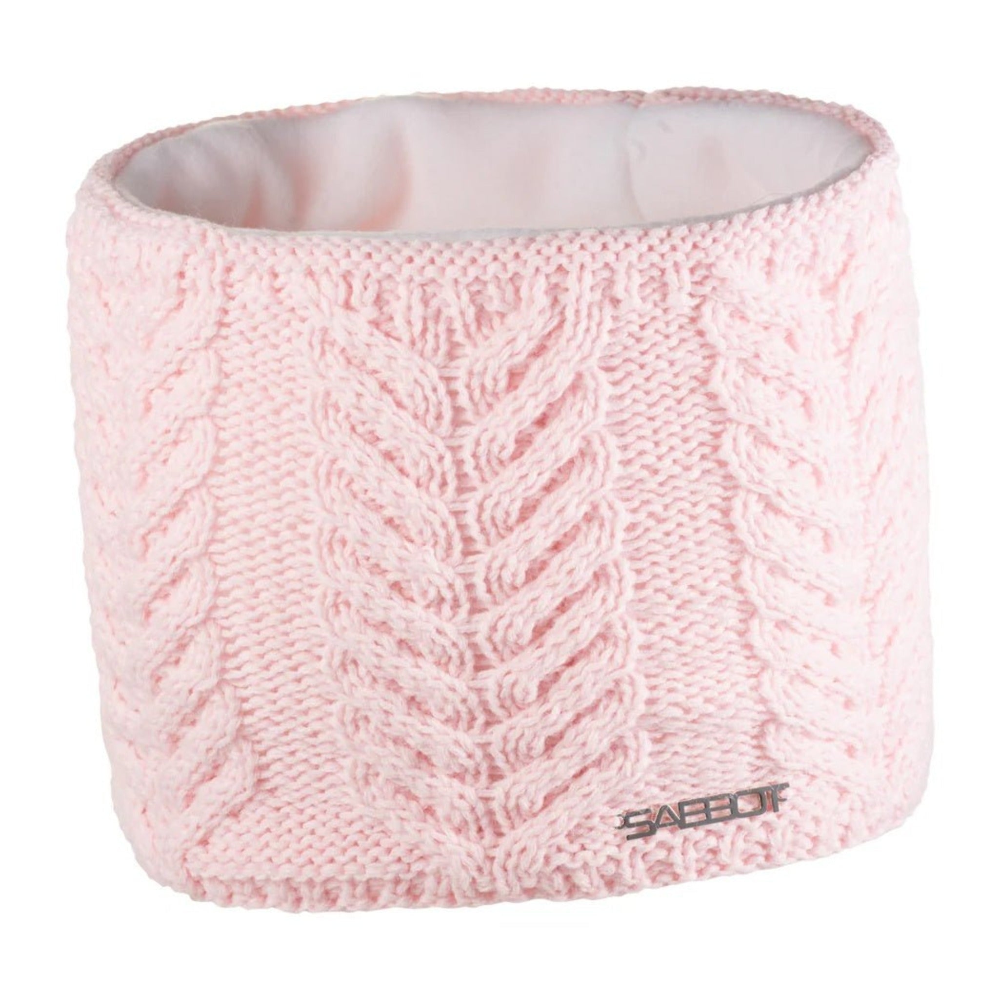 Emma women's cable knit snood, fleece lined, by Sabbot