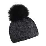 SMOOTH METALLIC BOBBLE HAT