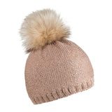 SMOOTH METALLIC BOBBLE HAT