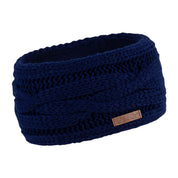 Linda cable knit headband ear warmer, fleece lined, by Sabbot