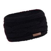 Linda cable knit headband ear warmer, fleece lined, by Sabbot