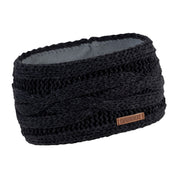 Linda cable knit headband ear warmer, fleece lined, by Sabbot