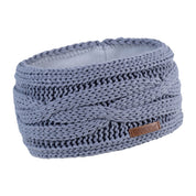 Linda cable knit headband ear warmer, fleece lined, by Sabbot