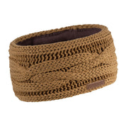 Linda cable knit headband ear warmer, fleece lined, by Sabbot