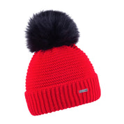 Eva bobble hat in Neon Red, by Sabbot