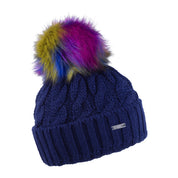 Linda Rainbow bobble hat, by Sabbot