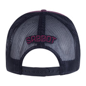 Back view of the Micah retro mesh snapback cap, by Sabbot