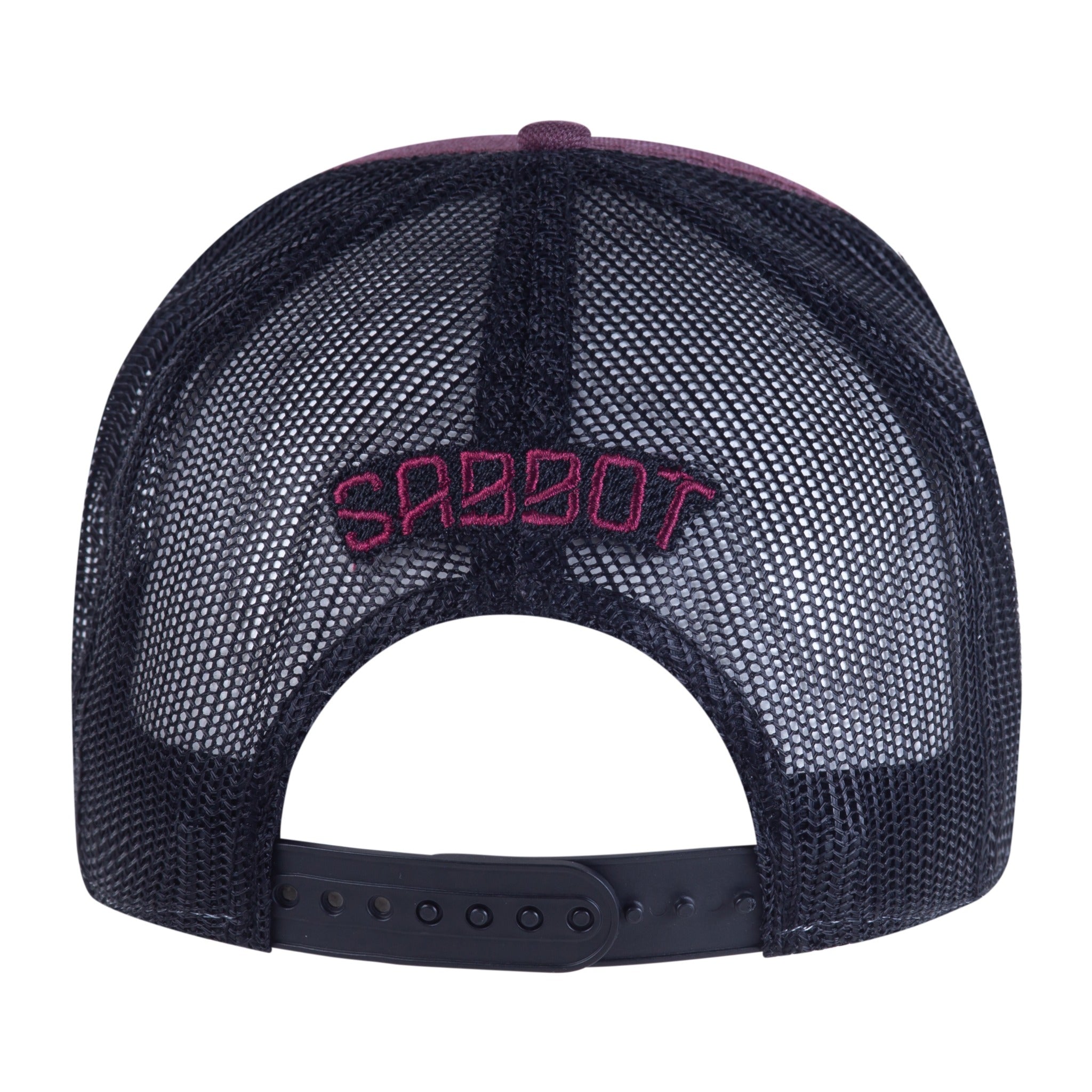 Back view of the Micah retro mesh snapback cap, by Sabbot