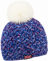 Union Jack Flag - faux fur bobble