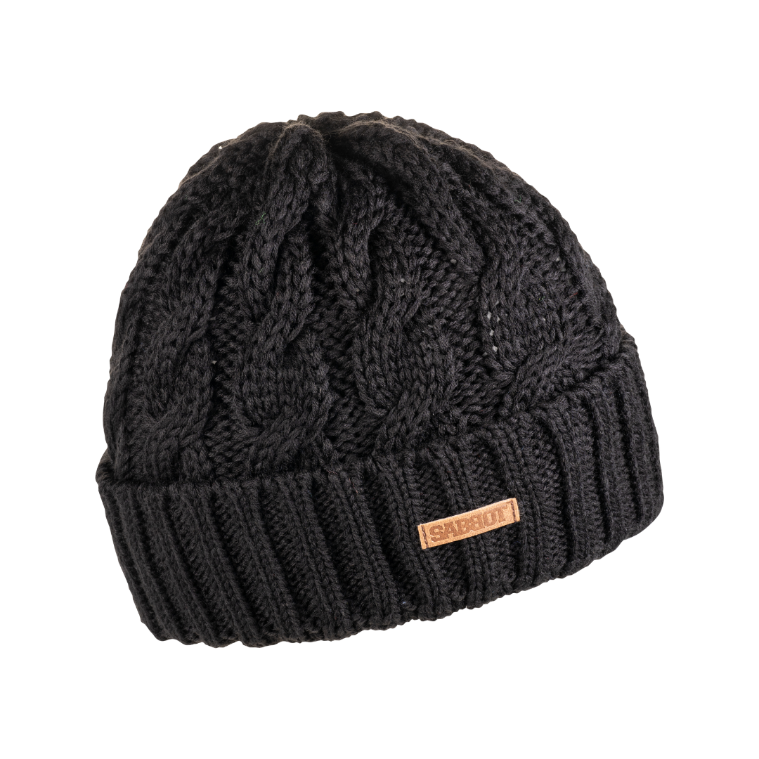 SASA Beanie | Cable Knit Beanie with Fleece-Lined Band | SABBOT