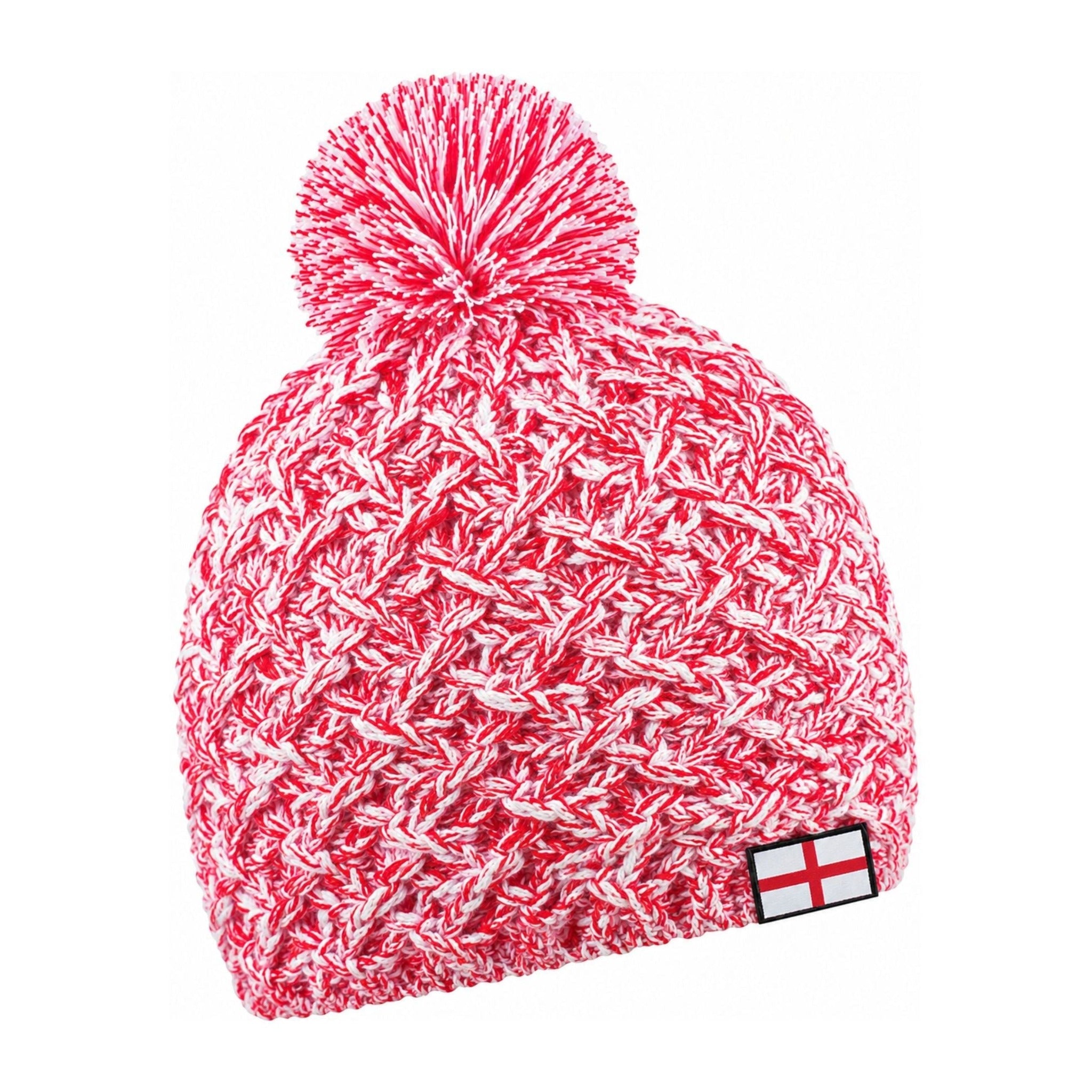 England marl bobble hat