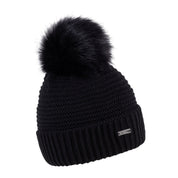 Eva bobble hat Black