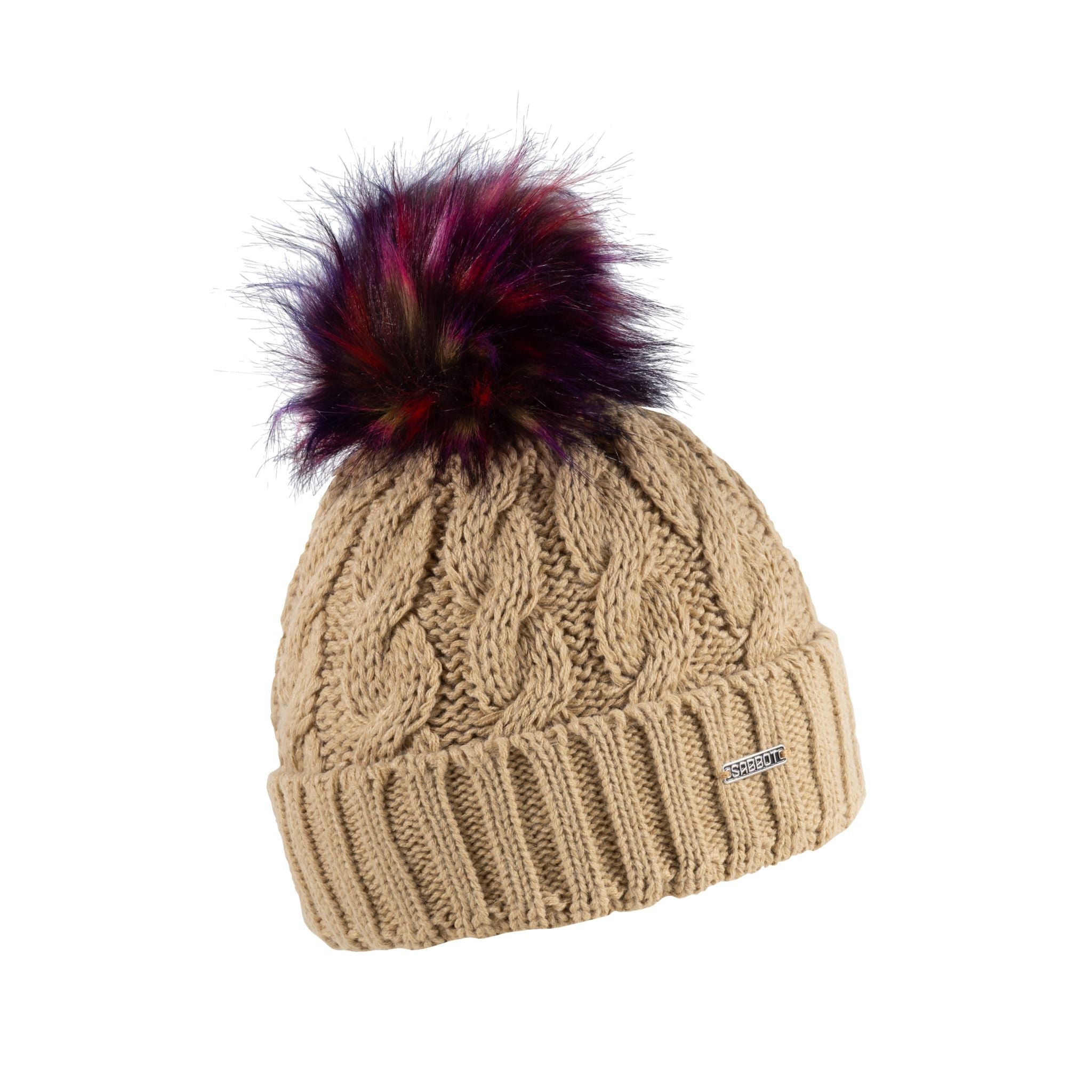 LINDA RAINBOW BOBBLE HAT - Sabbot Headwear
