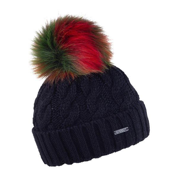 Linda rainbow bobble hat