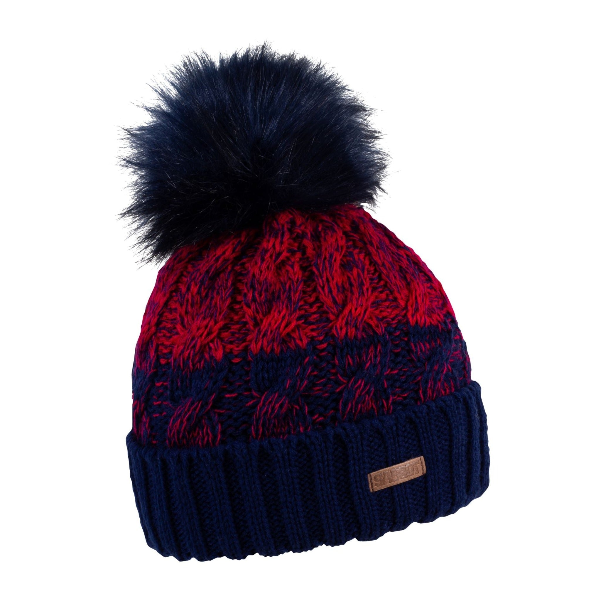 Zuzana bobble hat Navy/Red