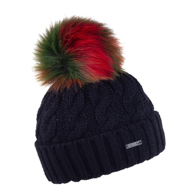 Sabbot Headwear black linda rainbow bobble hat