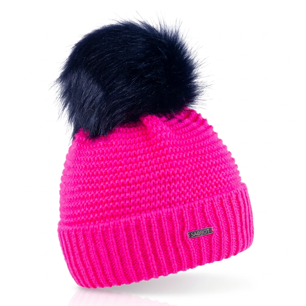 EVA KRAZI Neon BOBBLE HAT - Sabbot Headwear